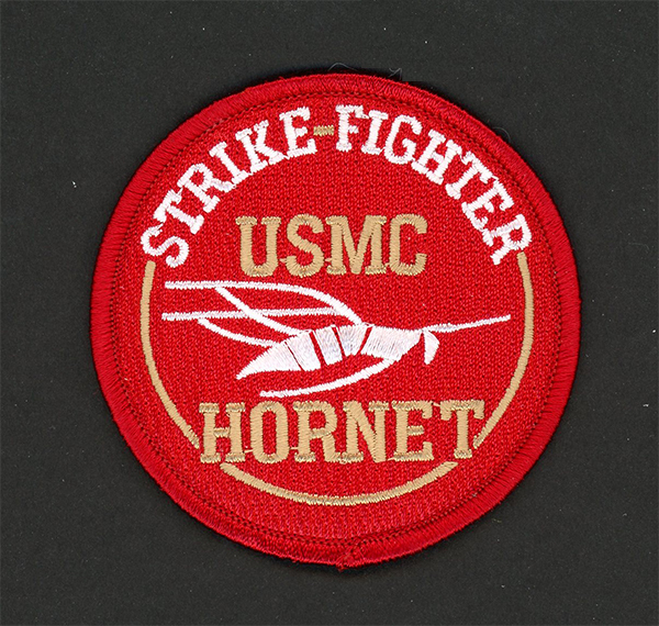USMC F/A-18F Super Hornet Strike Fighter Embroidered Patch 3” Marine Corps