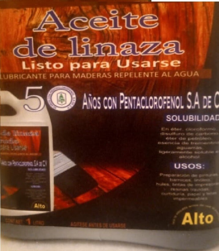 Linseed oil for wood  1 liter   Aceite de Linaza para madera   1000 ml