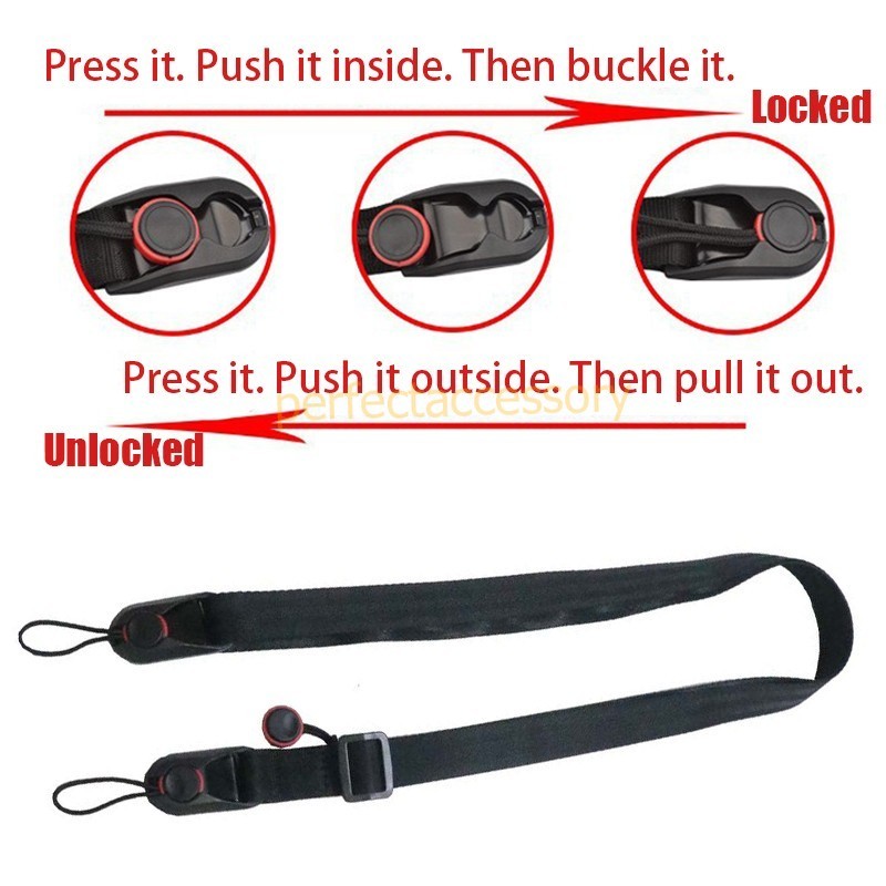 Camera Shoulder Strap Quick Release Buckles Adjustable DSRL SLR TLR Neck Strap
