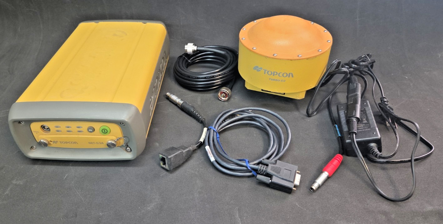 Topcon Net-G3A GNSS Network Base Station with Receiver, Antenna, Cables  - 75