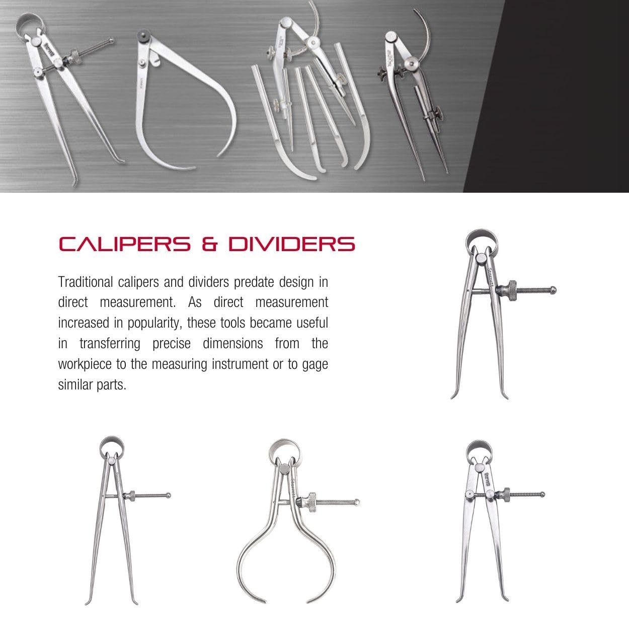 Precision Toolmakers Caliper & Divider Set - 6" Range