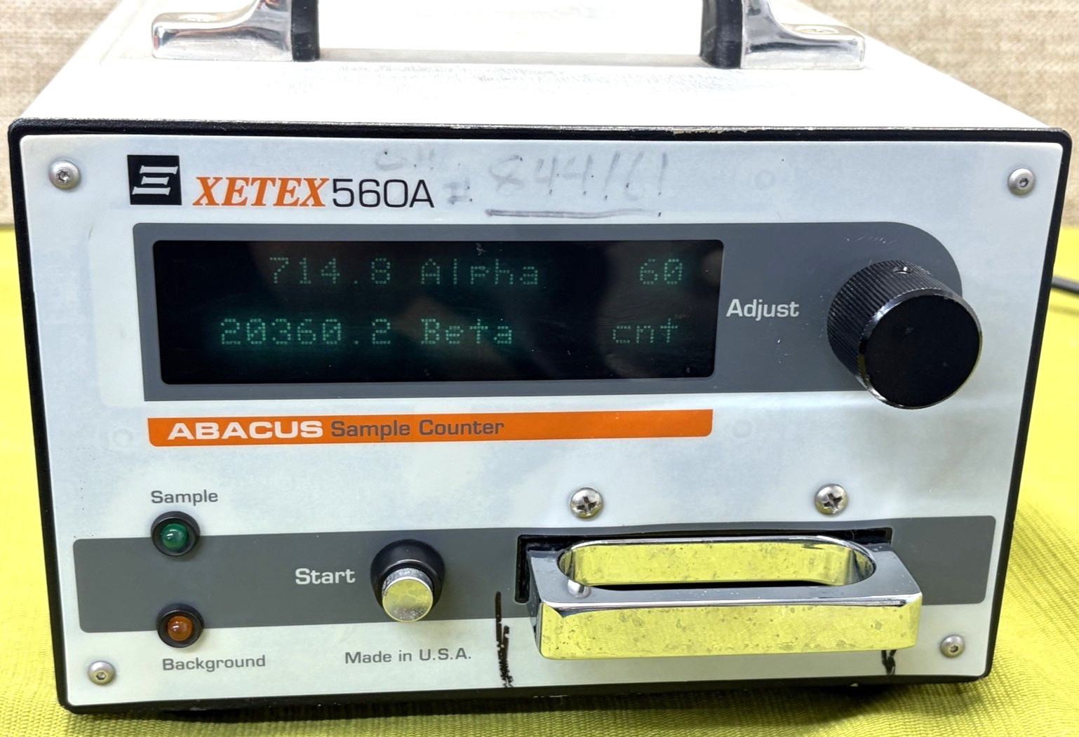 Xetex 560A Abacus Alpha Beta Radiation Sample Counter