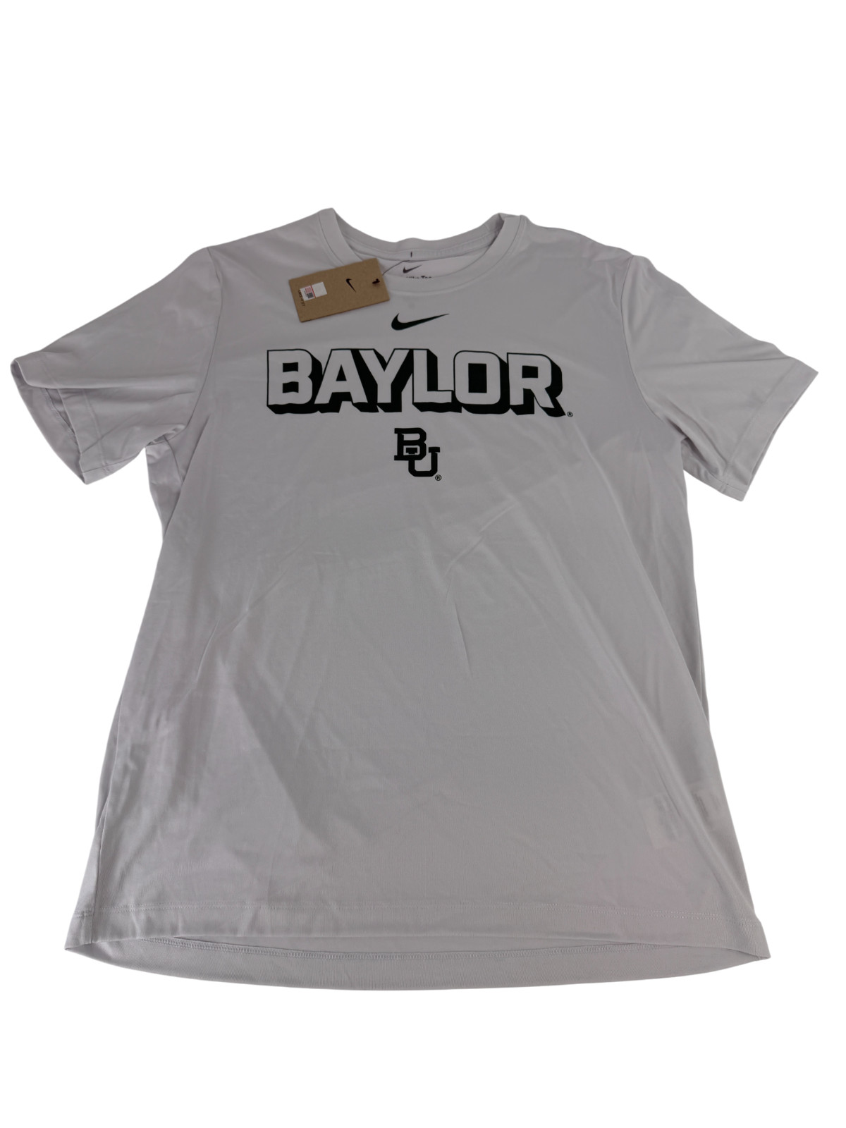 Nike Baylor Bears Dri-FIT Legend T-Shirt Mens Size XL XLarge Light Grey Green