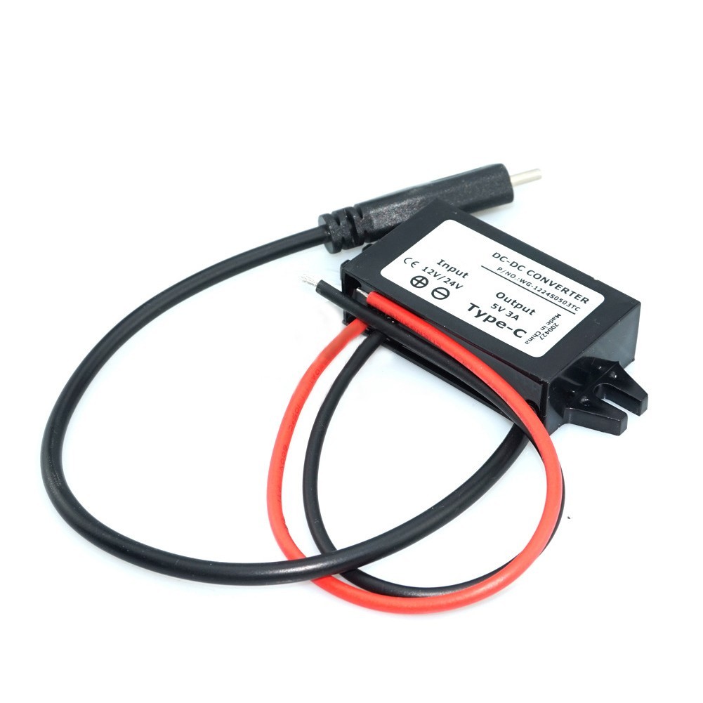 2 PCS Waterproof USB C DCDC Power Adapter for Converting DC Voltage to USB