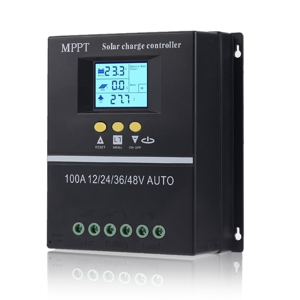 MPPT Solar Charge Controller 100 Amp 12V 24V 36V 48V Auto Solar Panel Controller