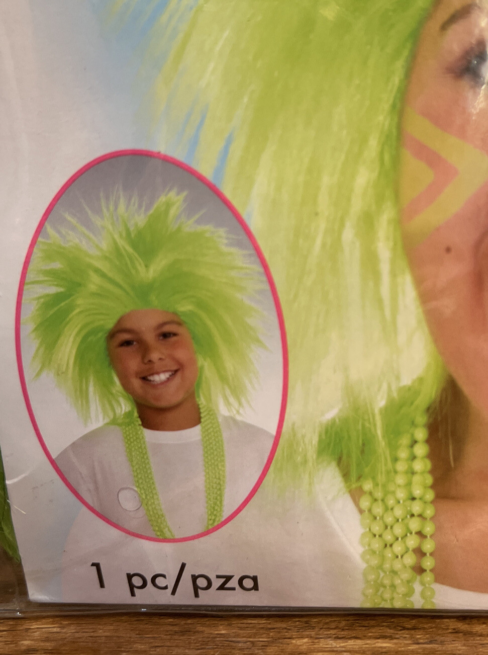 Green Costume Wig Crazy Amscan Unisex Party Cosplay Grinch Halloween Scientist