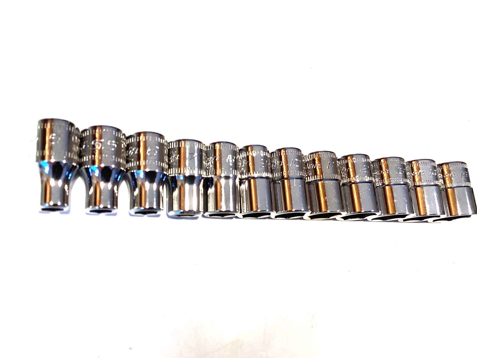 Snap On Tools 112TMMY NEW 12 Piece 1/4" Drive 6 Point Metric Shallow Socket Set