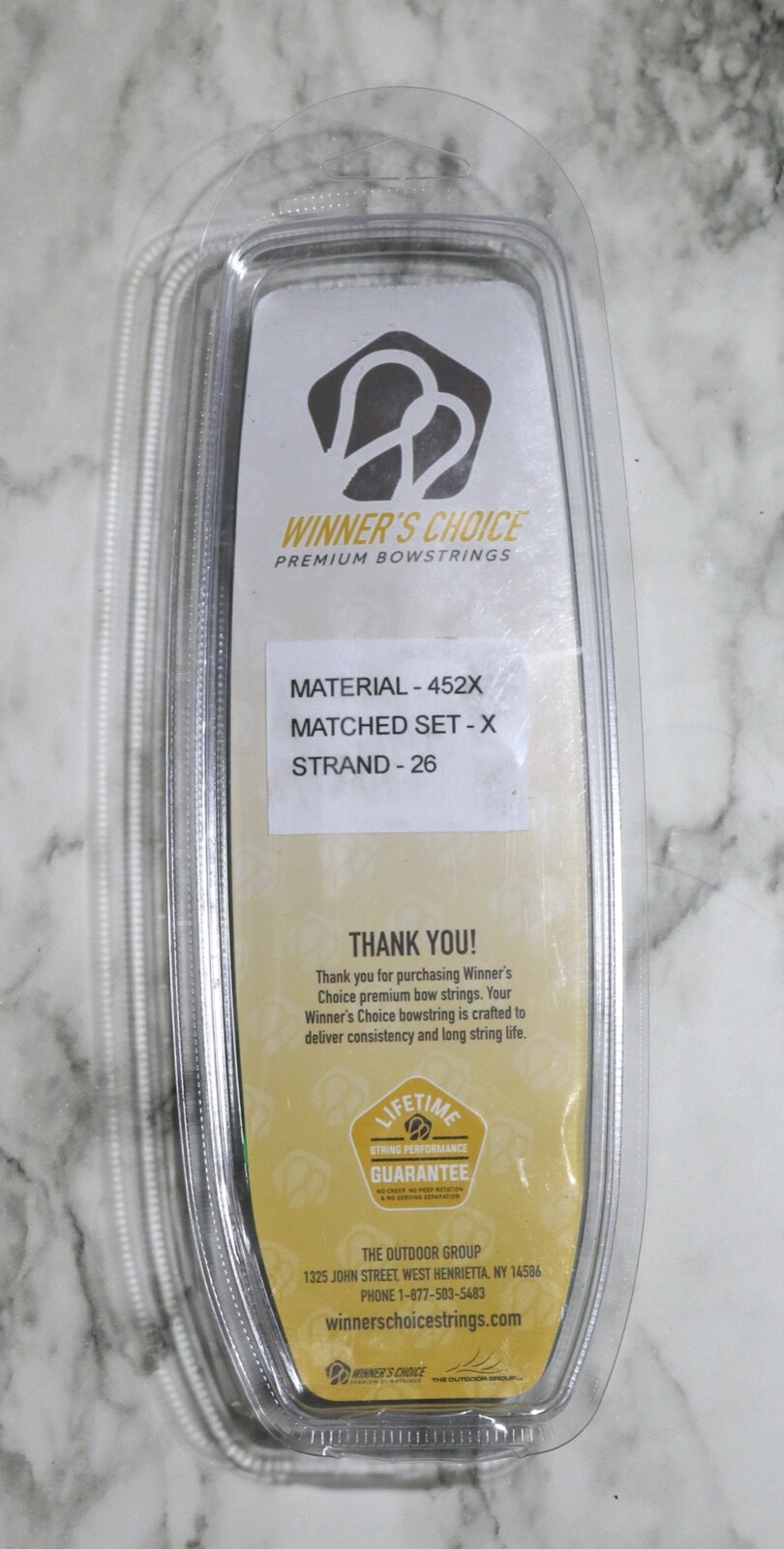 Winners Choice BCY 452X Bow String for Hoyt Prevail 40 Bow / Fluorescent Color
