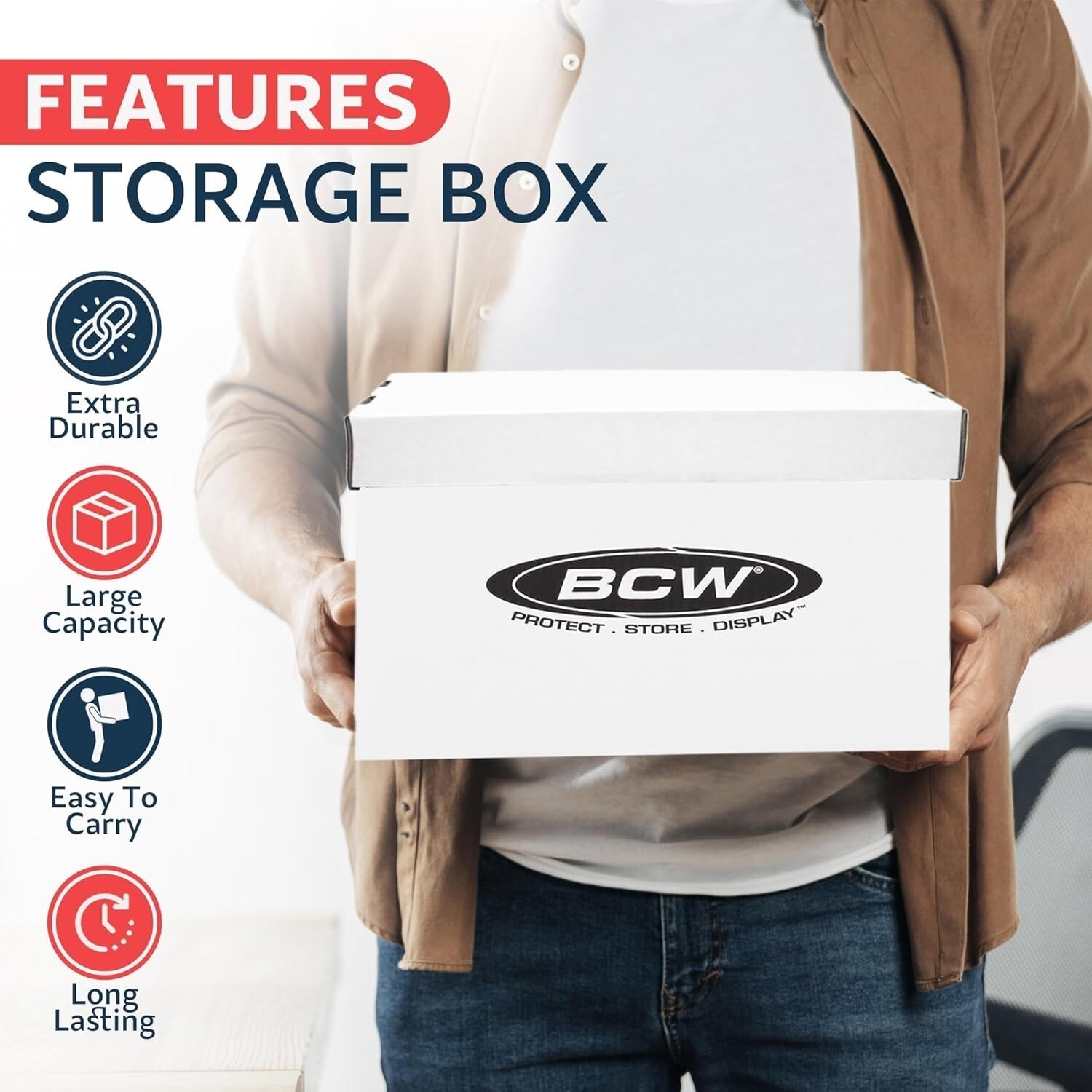 3 BCW Magazine / Golden Age Comic Storage Archive Boxes Doc Cardboard Long Term