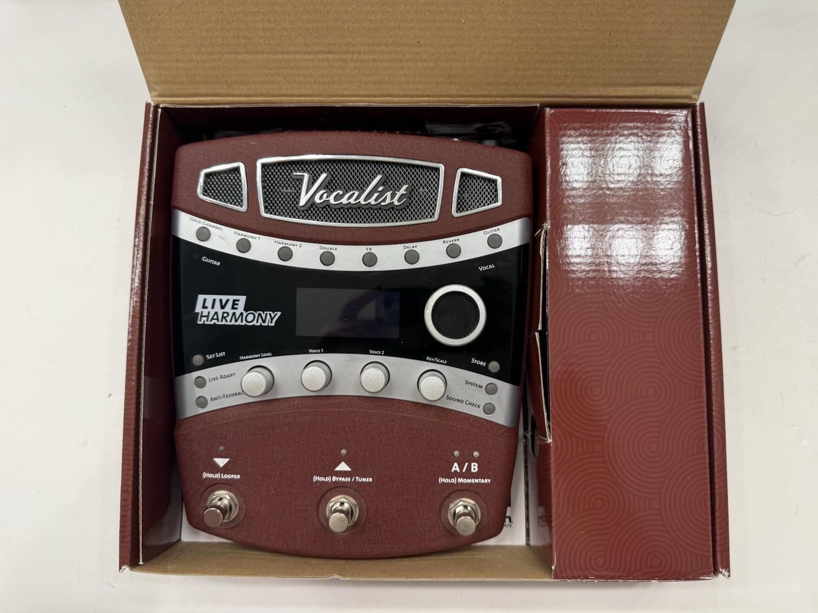 Digitech VLHM Vocalist Live Harmony Vocal Effects Processor Pedal + Box & PSU
