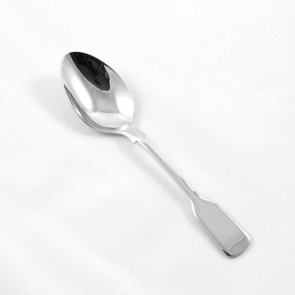 New Stainless Steel Old English Fiddle Dessert Spoon Made In Sheffield England