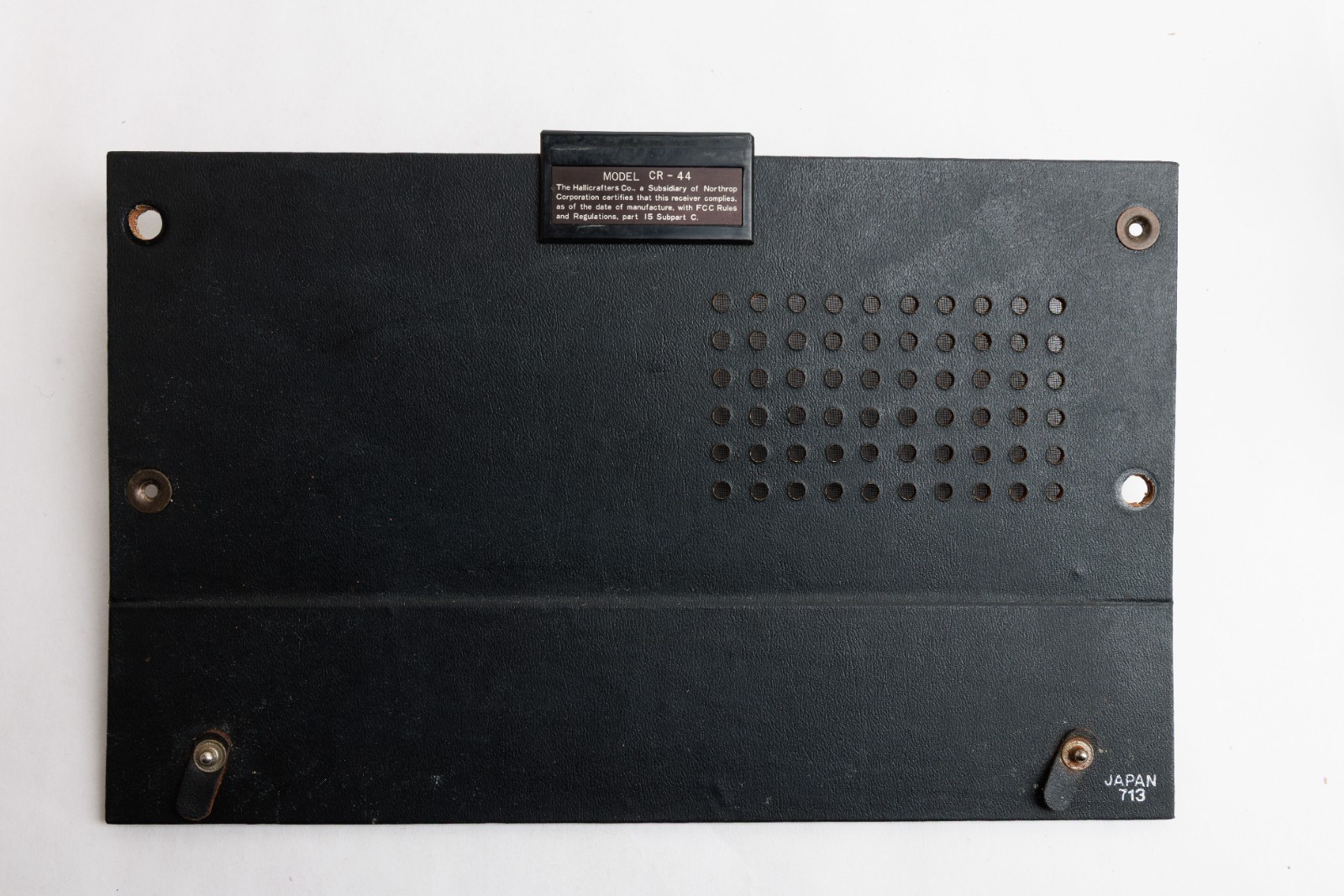 Hallicrafters CR-44 Rear Cover Replacement