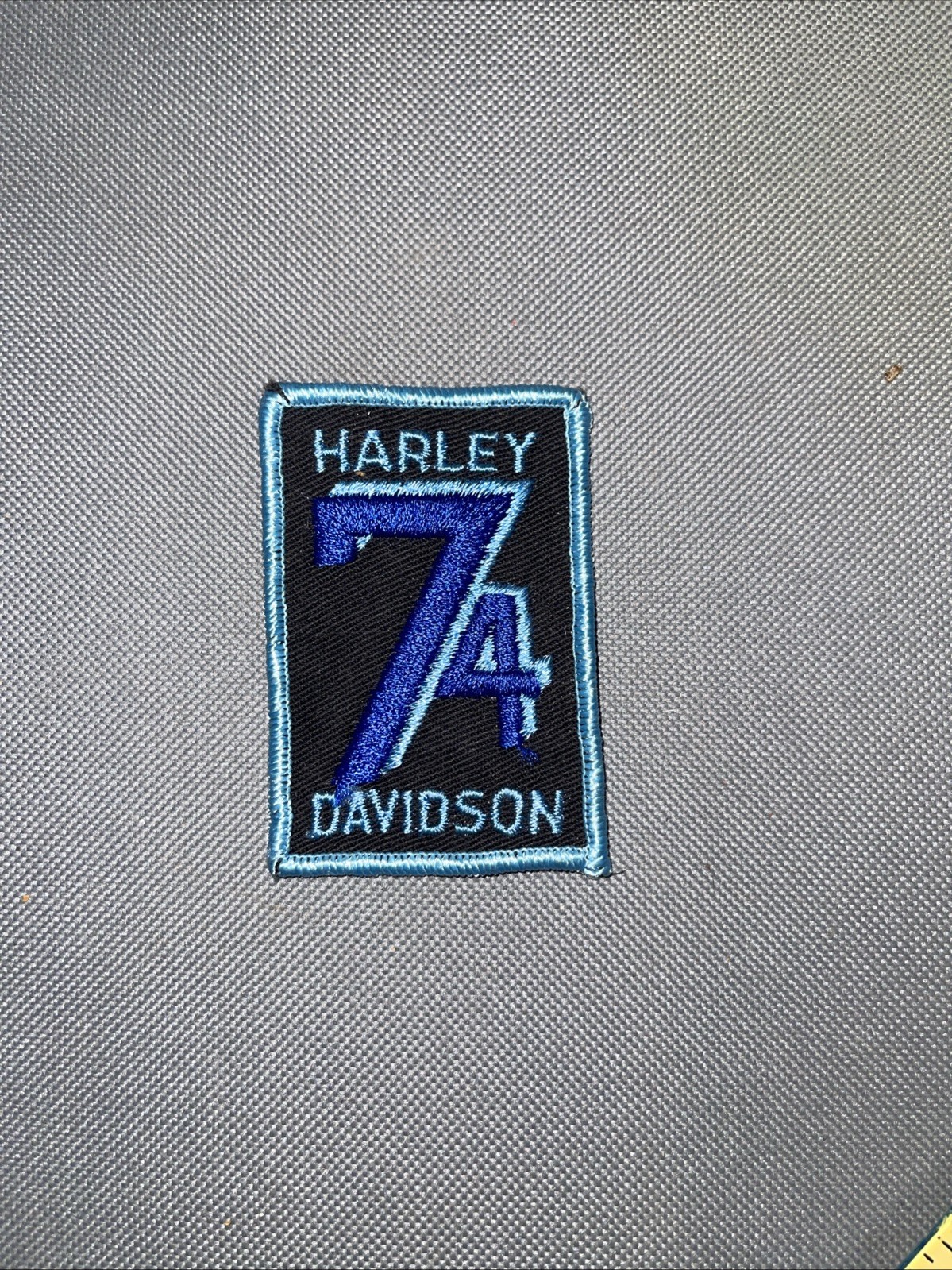 Vintage HARLEY DAVIDSON 74 Cubic Engine MOTORCYCLE PATCH 3” Unused