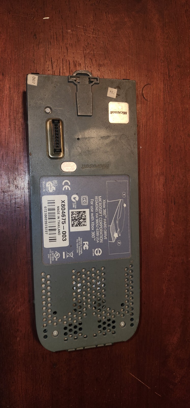 OEM Official Microsoft Xbox 360 Hard Drive HDD X804675-003 20GB External Genuine