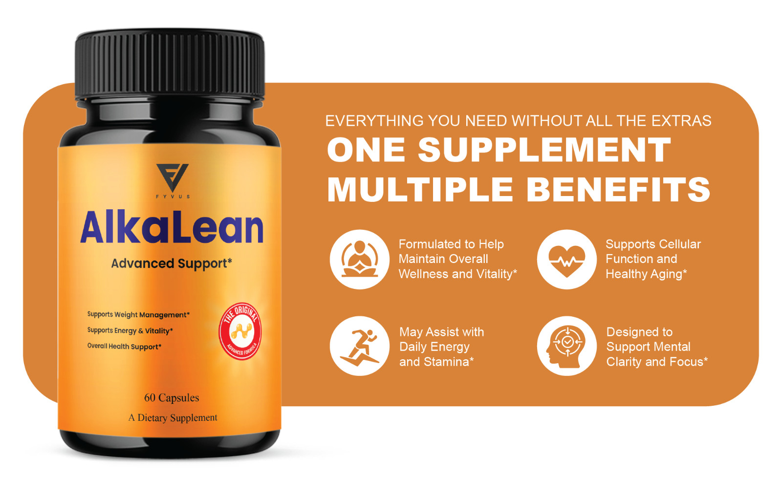 AlkaLean Weight Management Support, Alka Lean Advanced (60 Capsules)