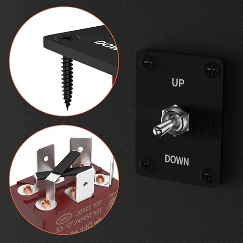Reverse Polarity Toggle Reverse Polarity (ON)-Off-(ON) with Panel and Wire