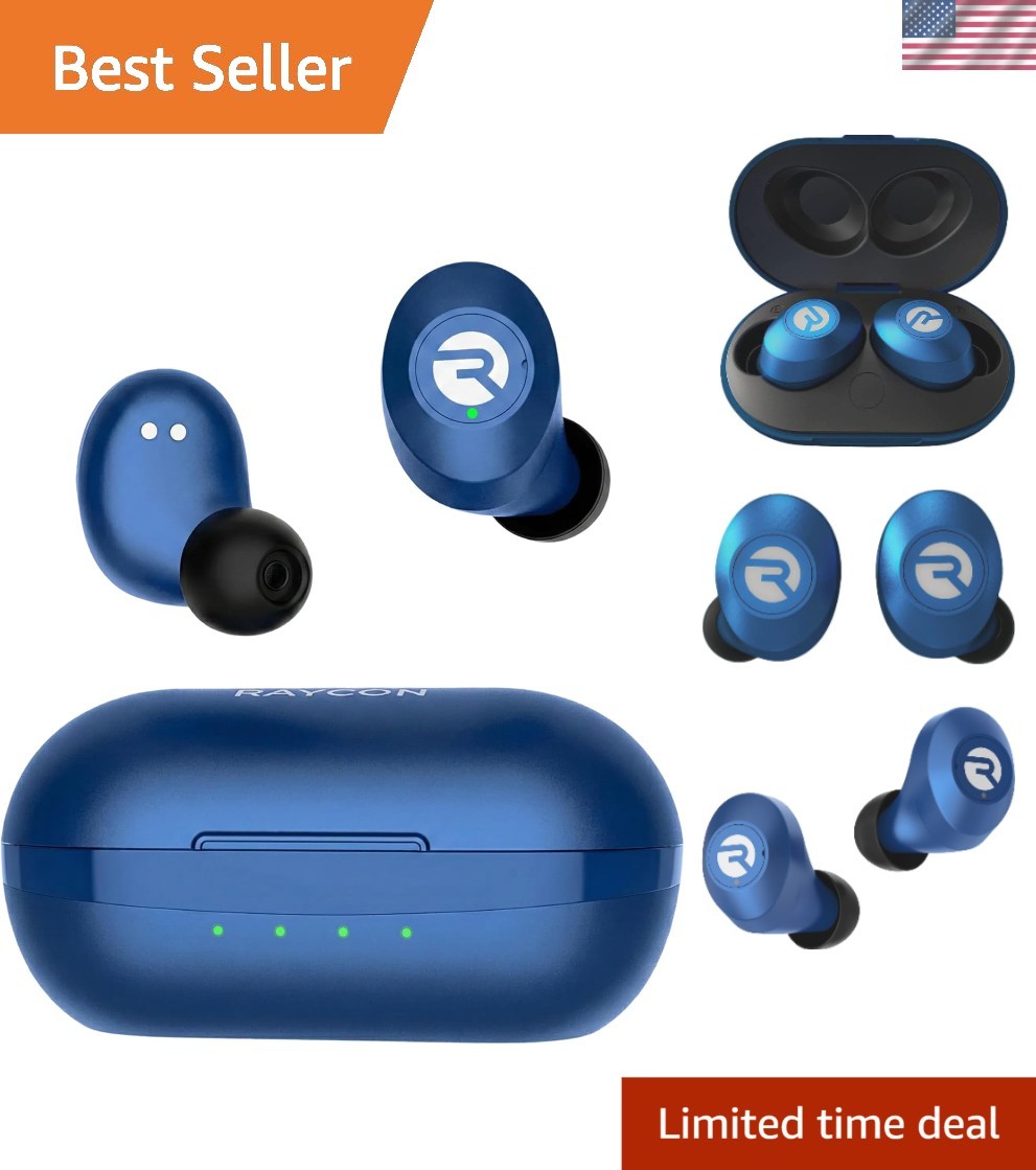 Raycon Everyday Earbuds: Wireless with Noise Cancelling &  Waterproof - Blue