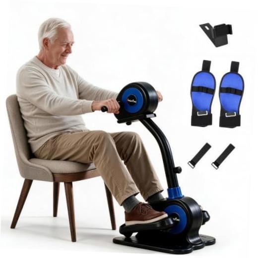 Electric Elliptical Machine, Arm & Leg Exerciser While Sitting for Seniors,