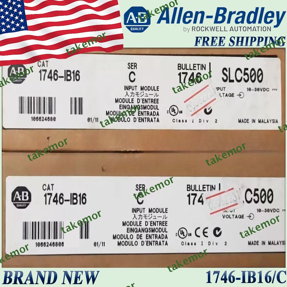 1746-IB16/C AB SLC 500 Digital Input Module New Sealed Same-Day US AB