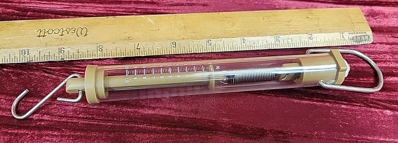 SI Manufacturing Spring Scale BEIGE PRECISION 1000g gram 10N newton STEM LAB