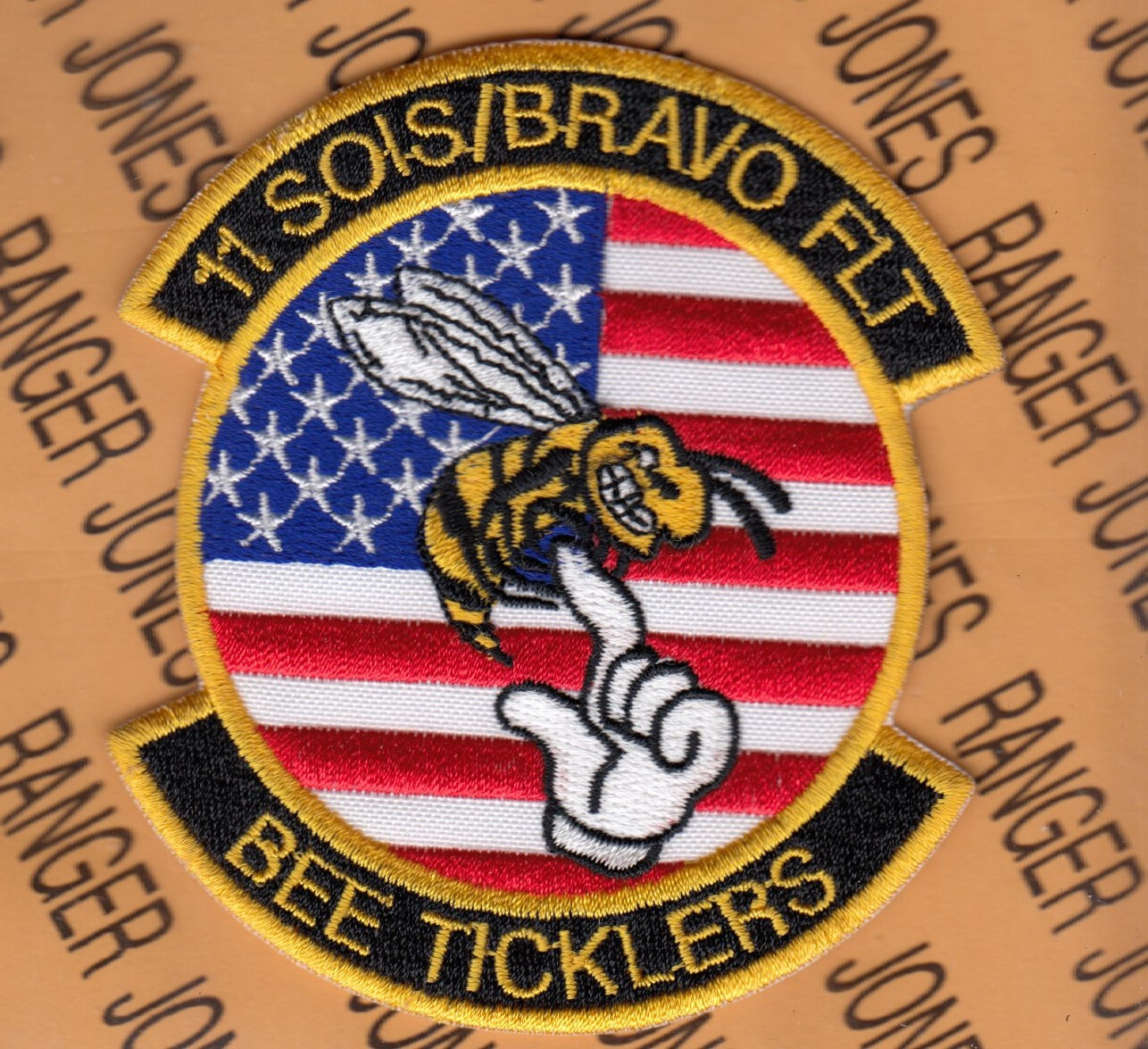 USAF Air Force B Flt SOIS Special Operations Intelligence Sq 3.75" patch c/e
