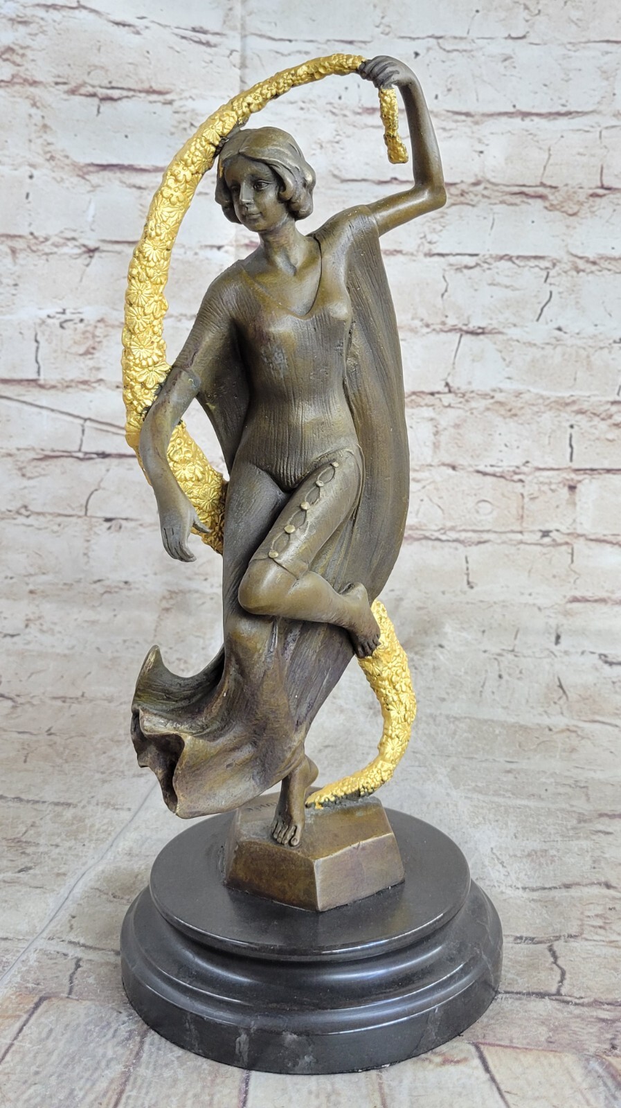 Bronze Sculpture Gorgeous Temptress by Guirande Hand Made Home Office Decor