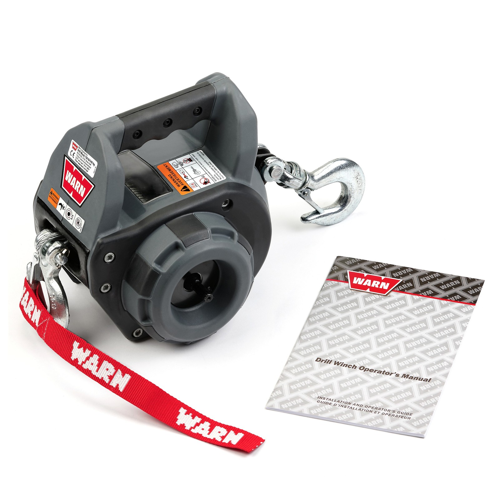Warn 101570 Portable Drill Winch 750 lbs Capacity Steel Wire Rope