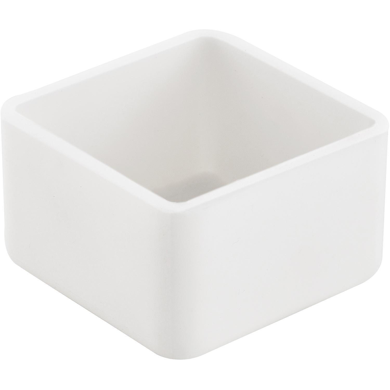 Plastic End Cap 1-5/8" x 1-5/8" White Lot of 5