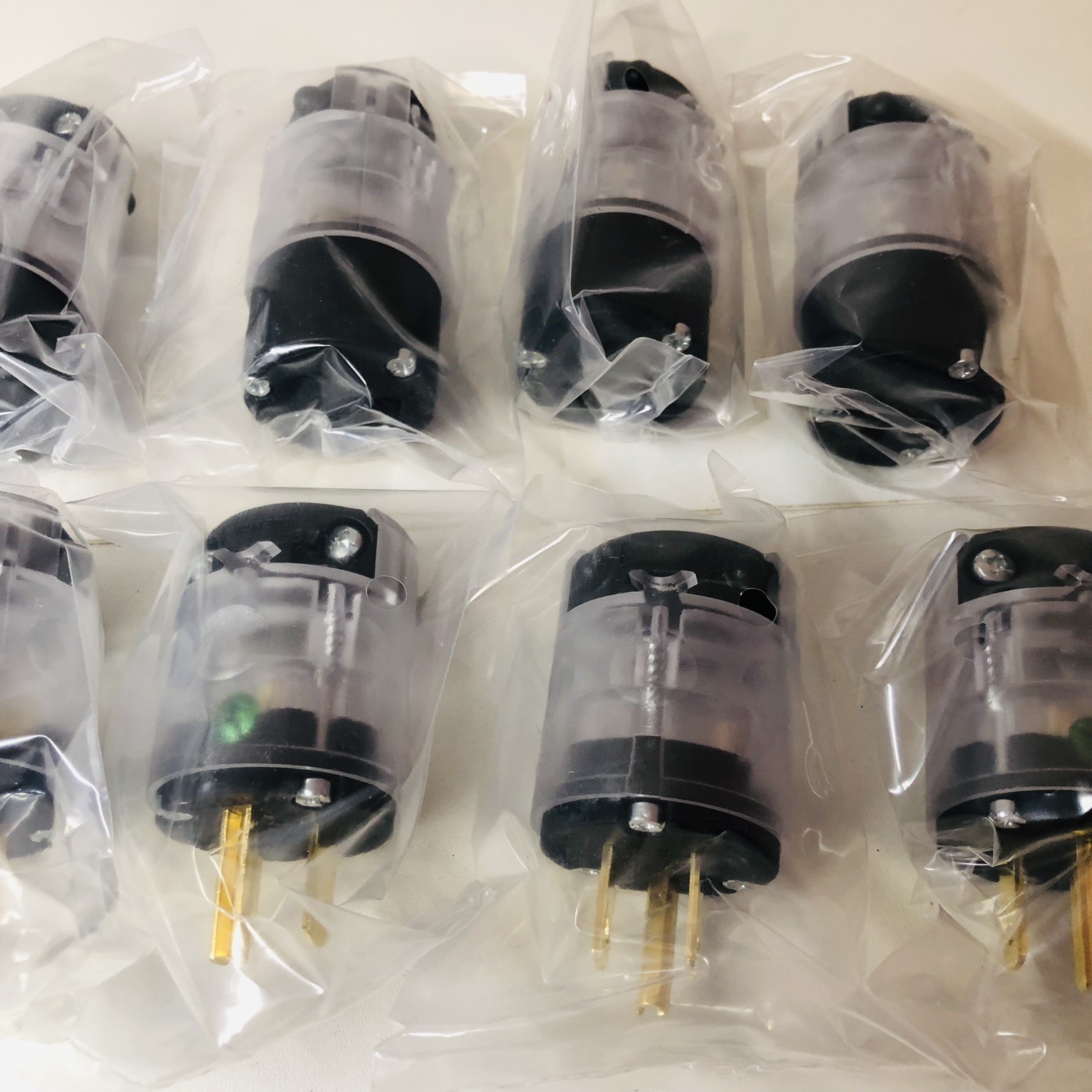 (5 PACK) EPLESFTON STRAIGHT BLADE PLUG AND CONNECTOR SET 5-15P 5-15R