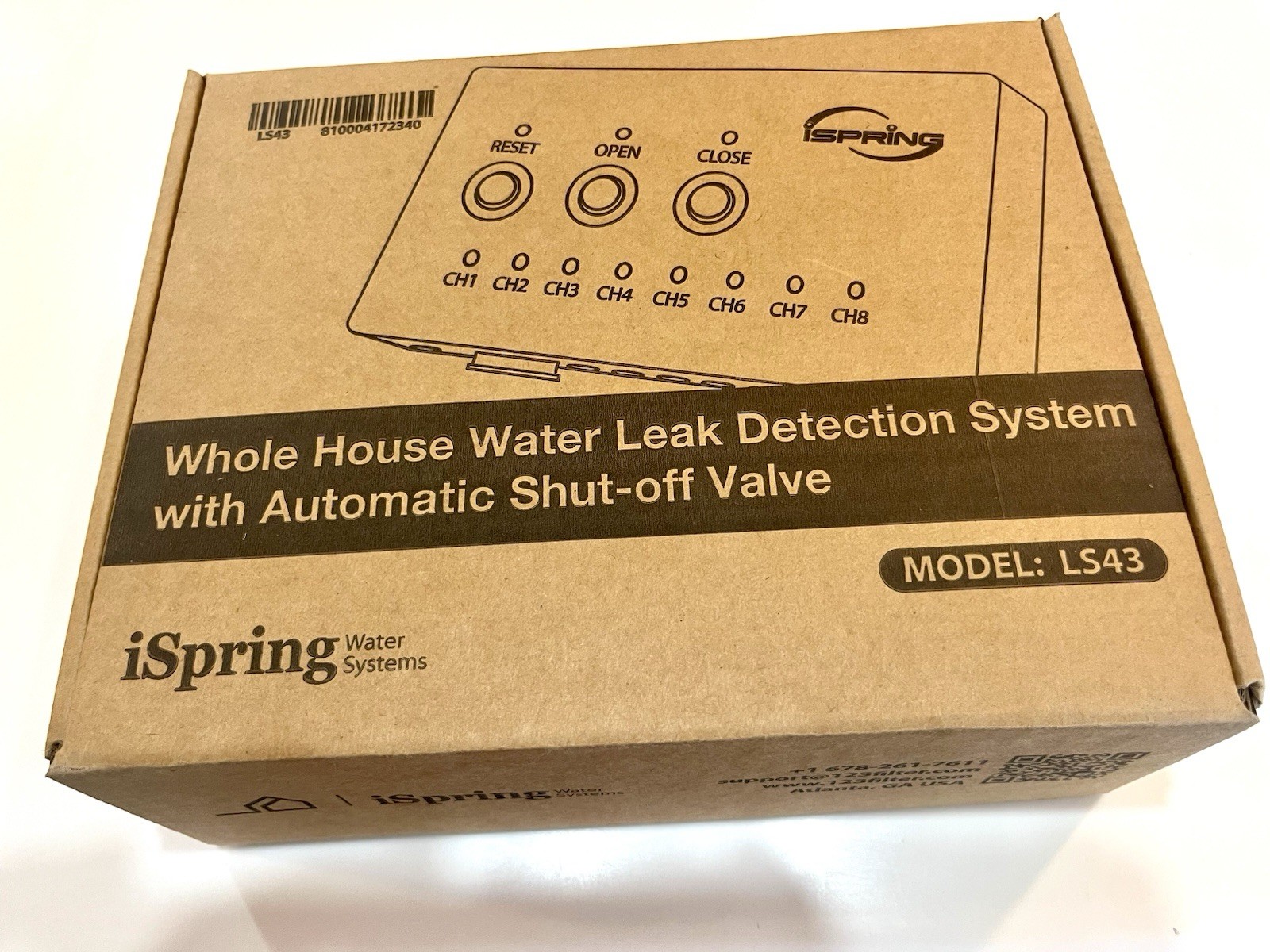 iSpring Whole House Water Leak Detection System MOD# LS43