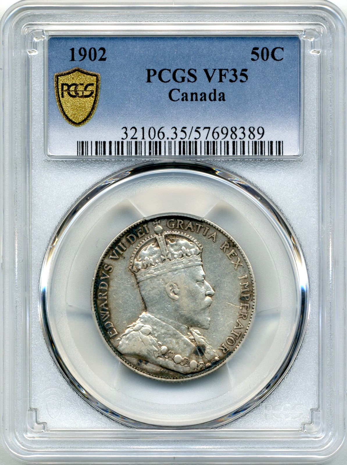 1902 Canada 50 Cents - Choice Very Fine, PCGS VF35