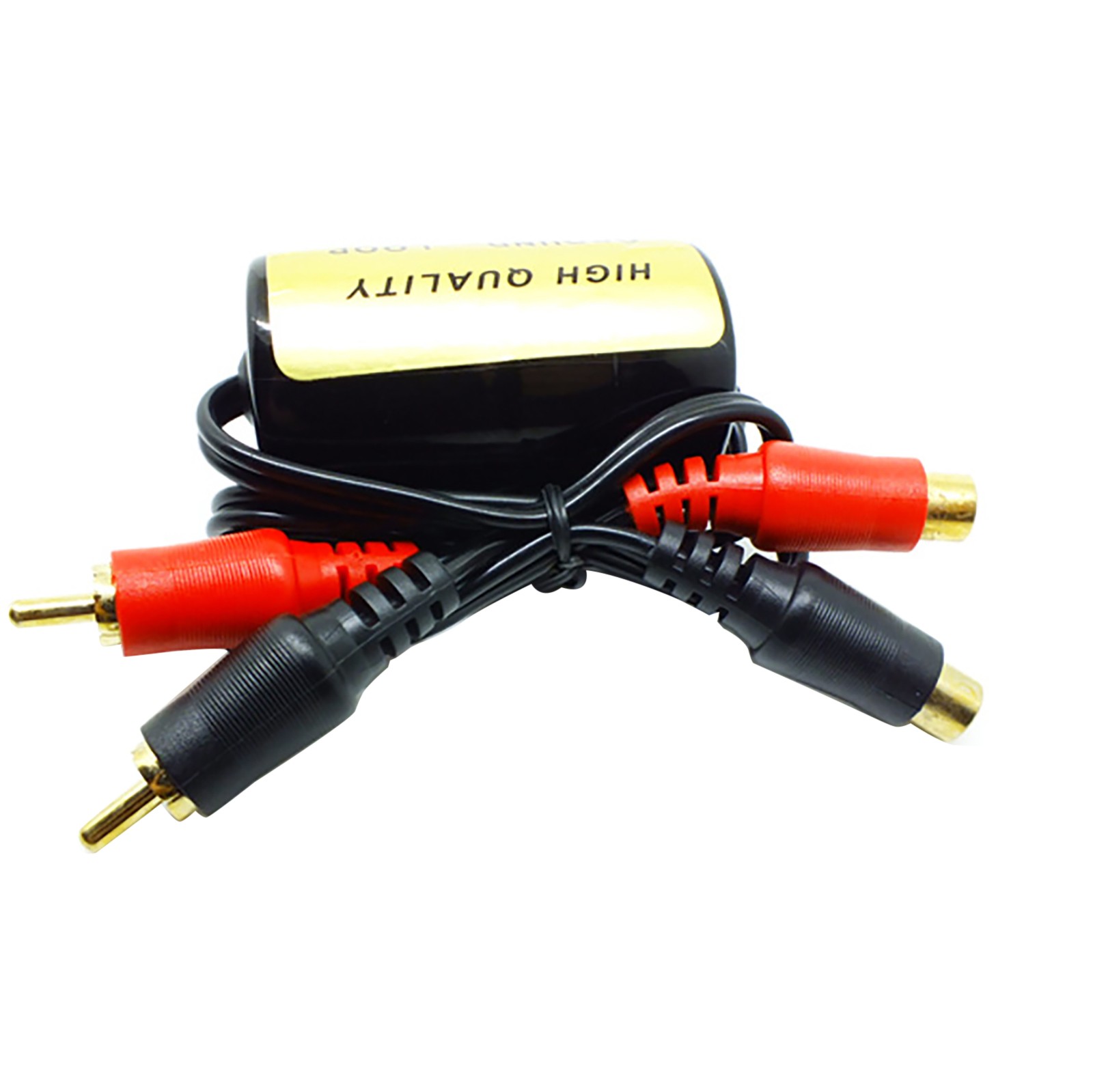 RCA Audio Noise Filter Suppressor Ground Loop Isolator For Car & Home Stereo