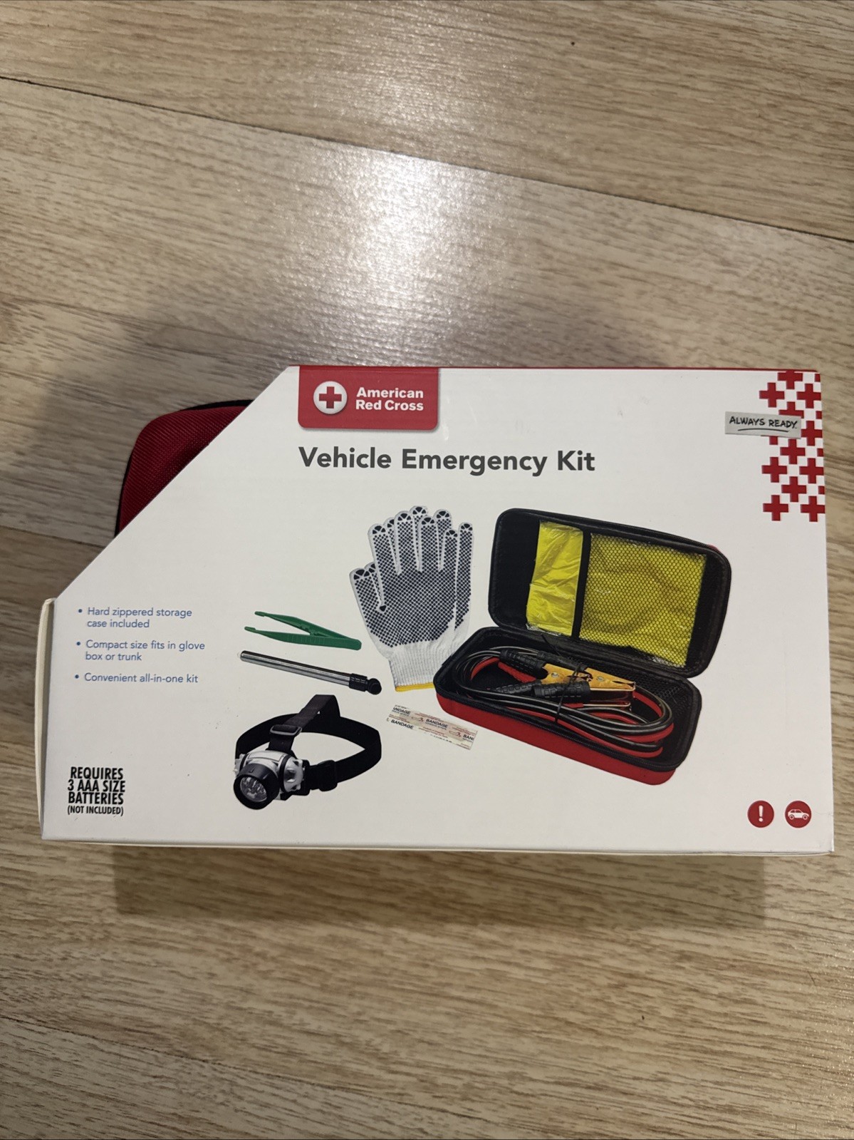 American Red Cross Vehicle Emergency Kit Auto Car Roadside Safety Kit New