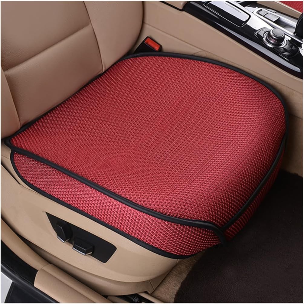 Front Seat Bottom Cover, Breathable Anti Slip Auto Frontseat Cushio Color: Red