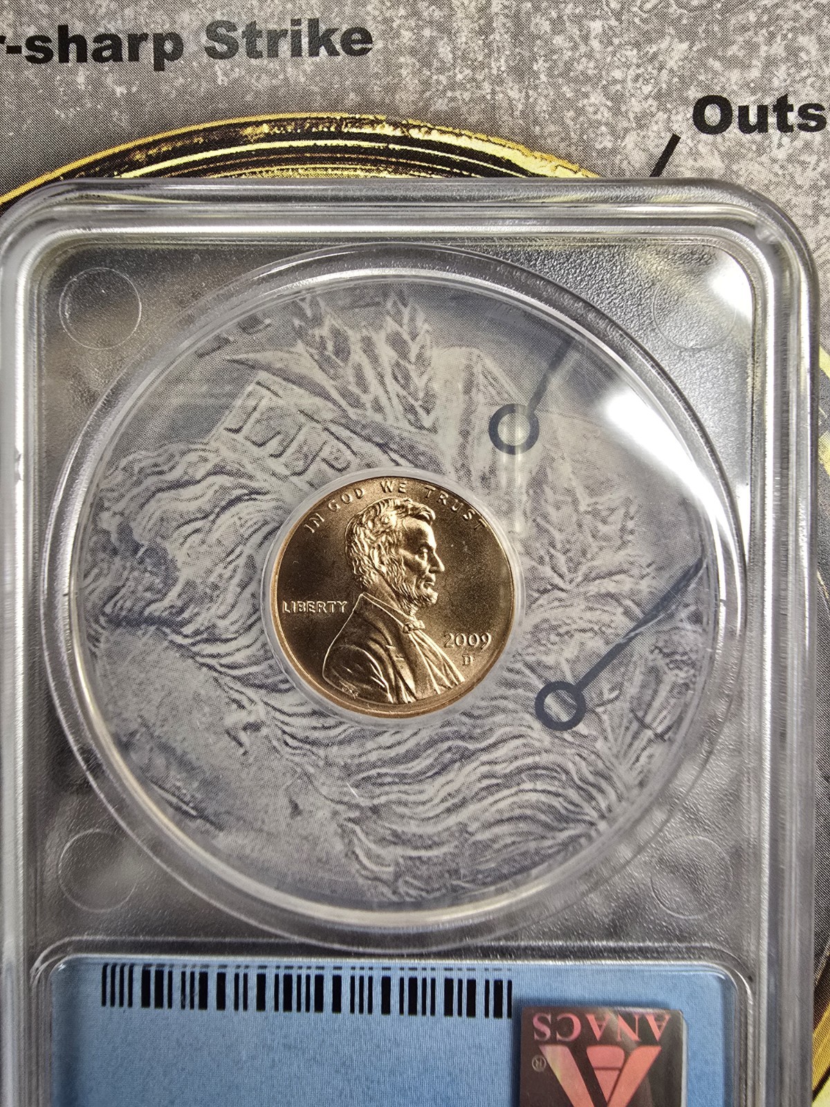 2009 D ANACS SP69  Lincoln 1c Cent