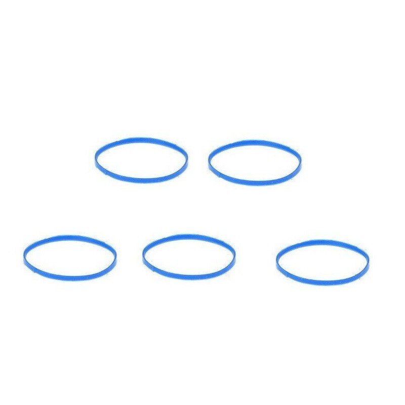 5 Pack Rubber Microphone Blue Ring for Shure Vocal Mics Beta87A Beta58A Grille