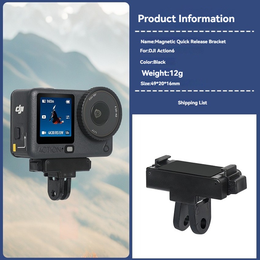 Magnetic Adapter Folding Quick-Release Parts for ACTION 6