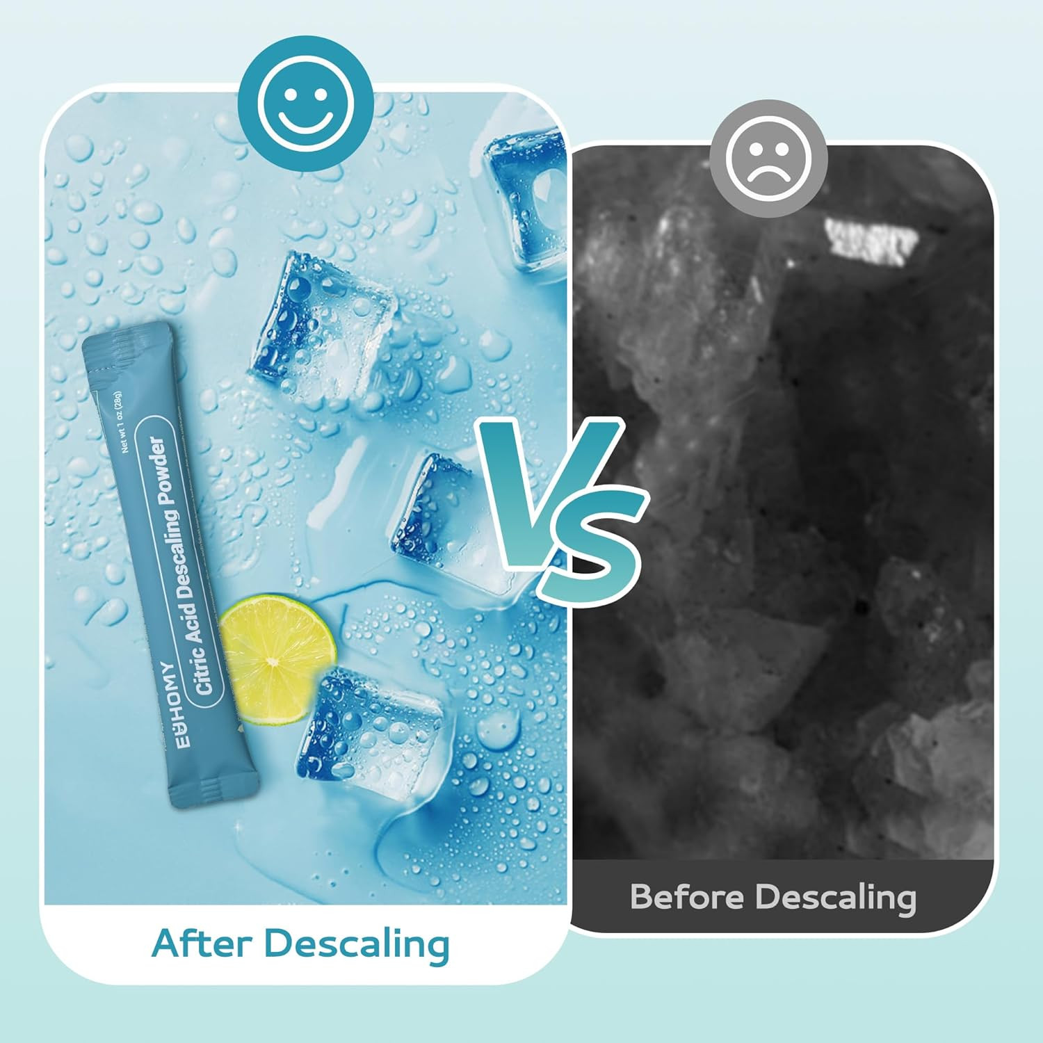Ice Maker Cleaner & Descaler | 4 Use & Individually Packed | Ice Machine Cleaner