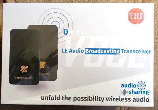 New! NEXUM VOCE Bluetooth 5.2 Transmitter & Receiver USB Dongle High Resolution