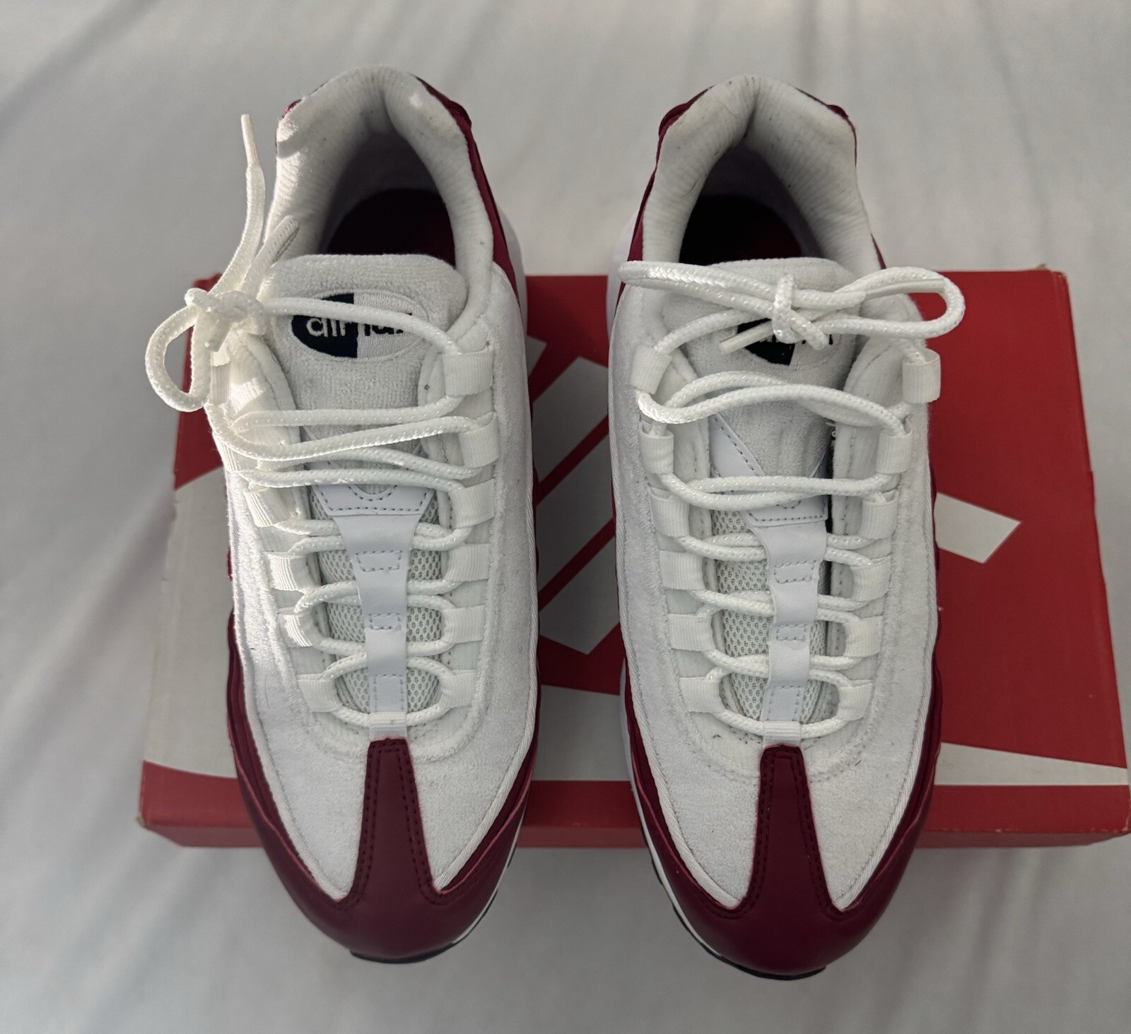 Nike Air Max 95 Womens Size 7.5 Red Crush-white