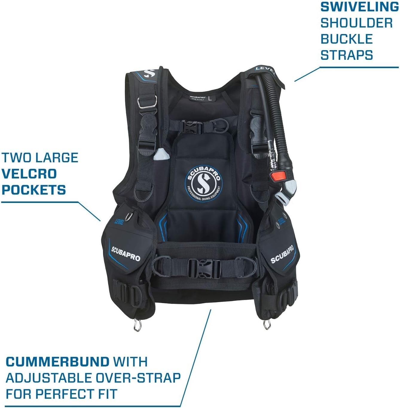 Brand New SCUBAPRO Level BCD with Balanced Power Inflator (BPI), S (2020)