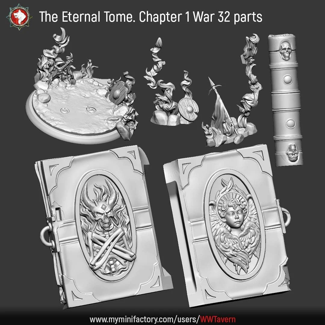 The Eternal Tome - PLA 3D Printed Terrain