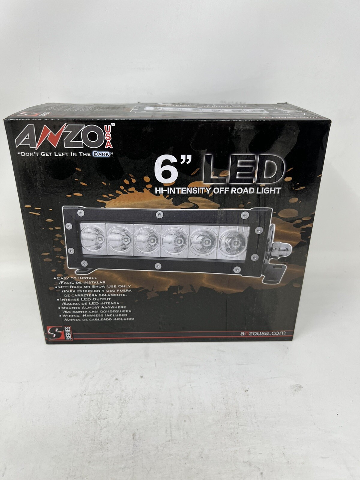 AnzoUSA 6inch LED HiIntensity Off Road Light Bar 950 Lumens 12 Watts