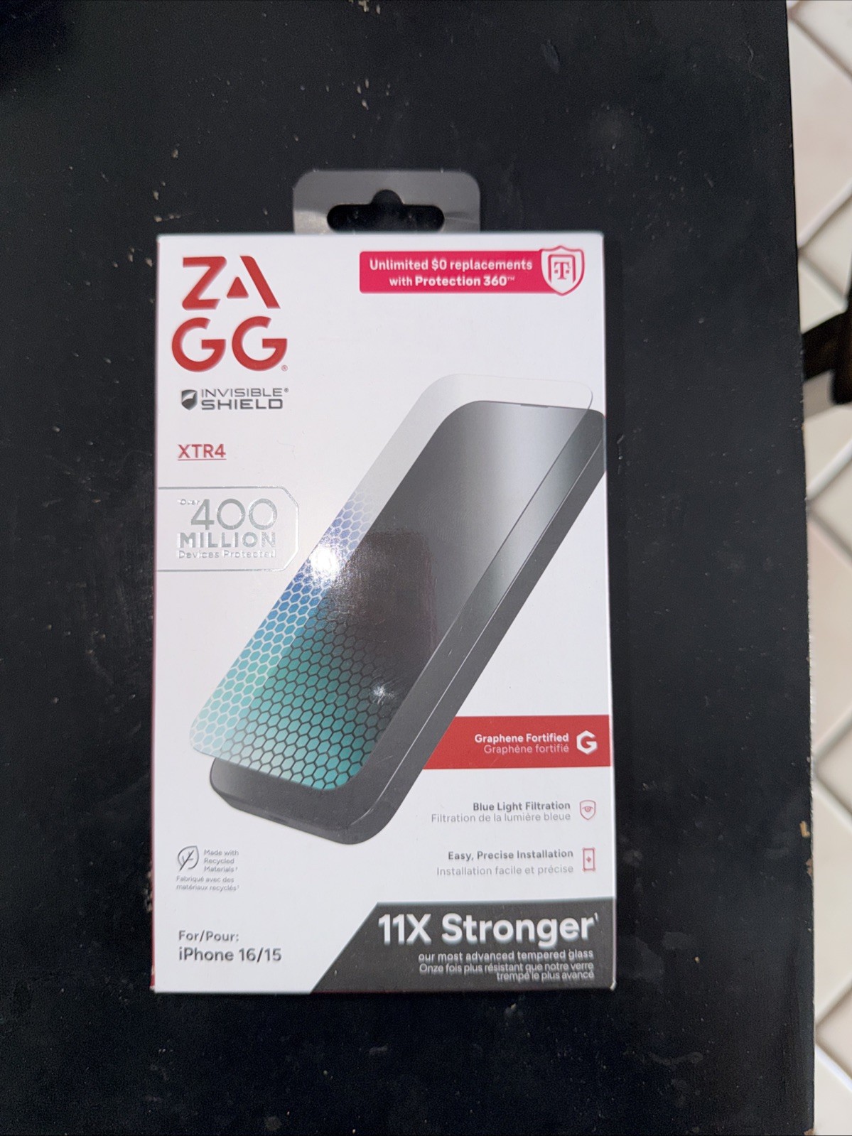 ZAGG InvisibleShield XTR4 Glass Screen Protector Apple iPhone 16 / 15 - SEALED