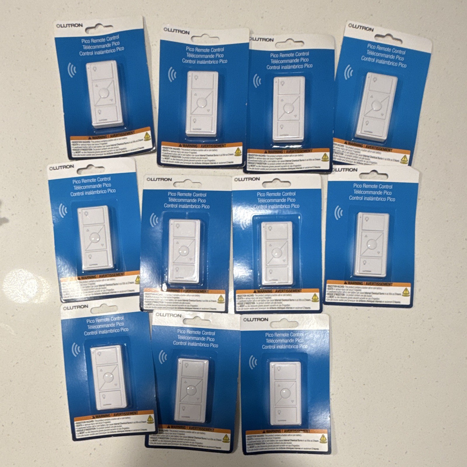 Lutron Wireless Remote Control Smart Home Lighting Switch Buttons White