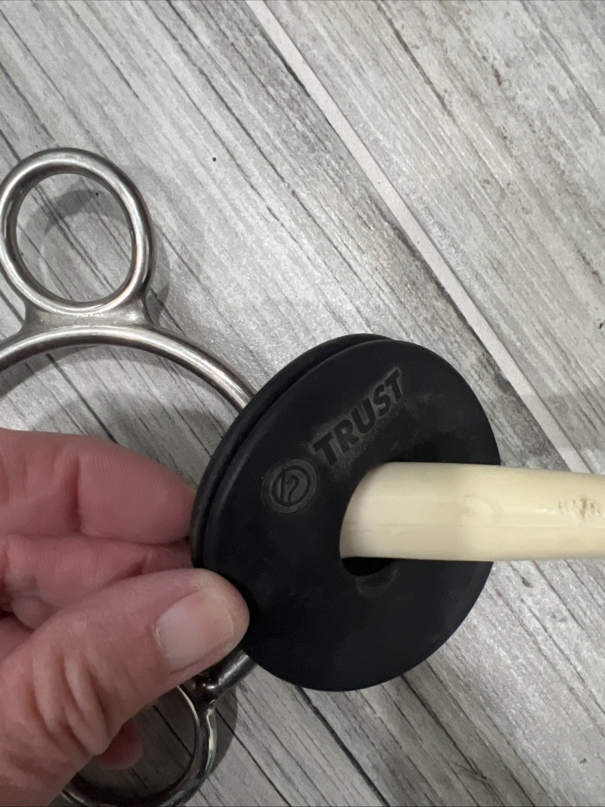 Trust Three Ring Elevator Bit With A Flexible, Mouthpiece, And Bit Cards
