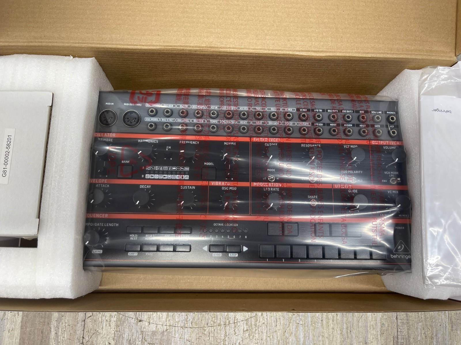 Behringer Grind Semi-modular Hybrid Multi-engine Synthesizer New
