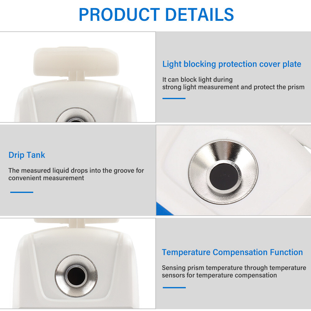 High 0-55% Digital Refractometer Meter Automatic S8S0