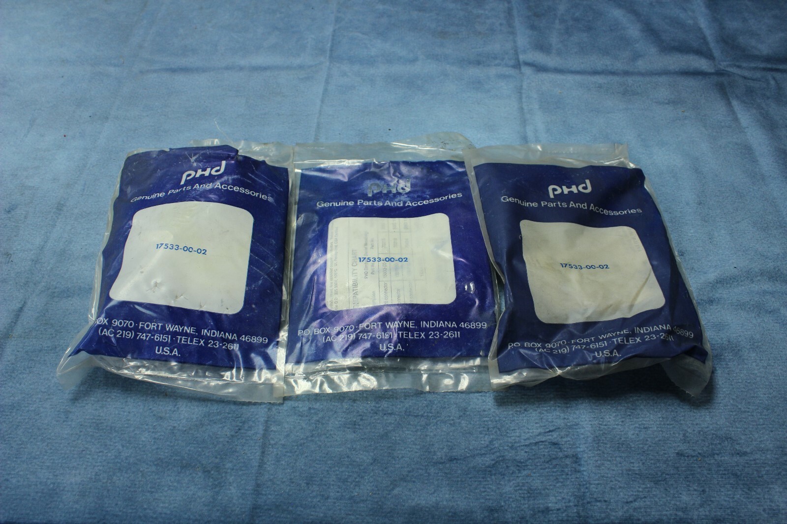 (LOT OF 3) PHD 17533-00-02 CORDSET NOS