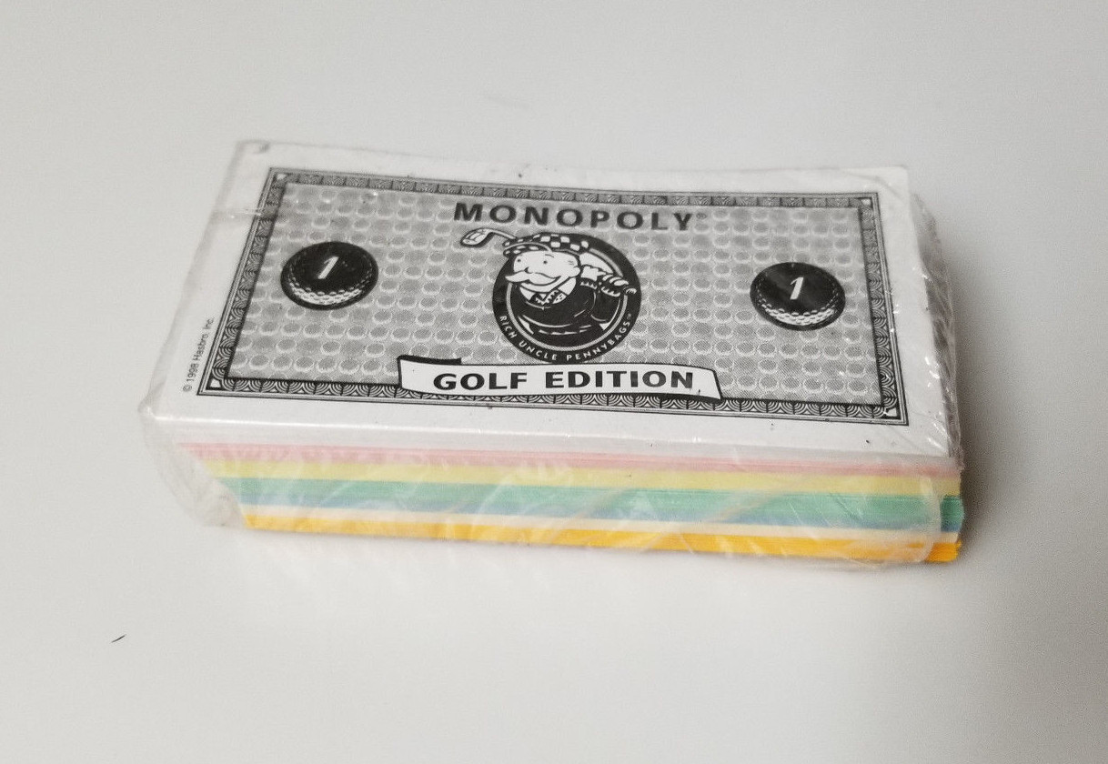 Monopoly Money Golf Edition Replacement Set